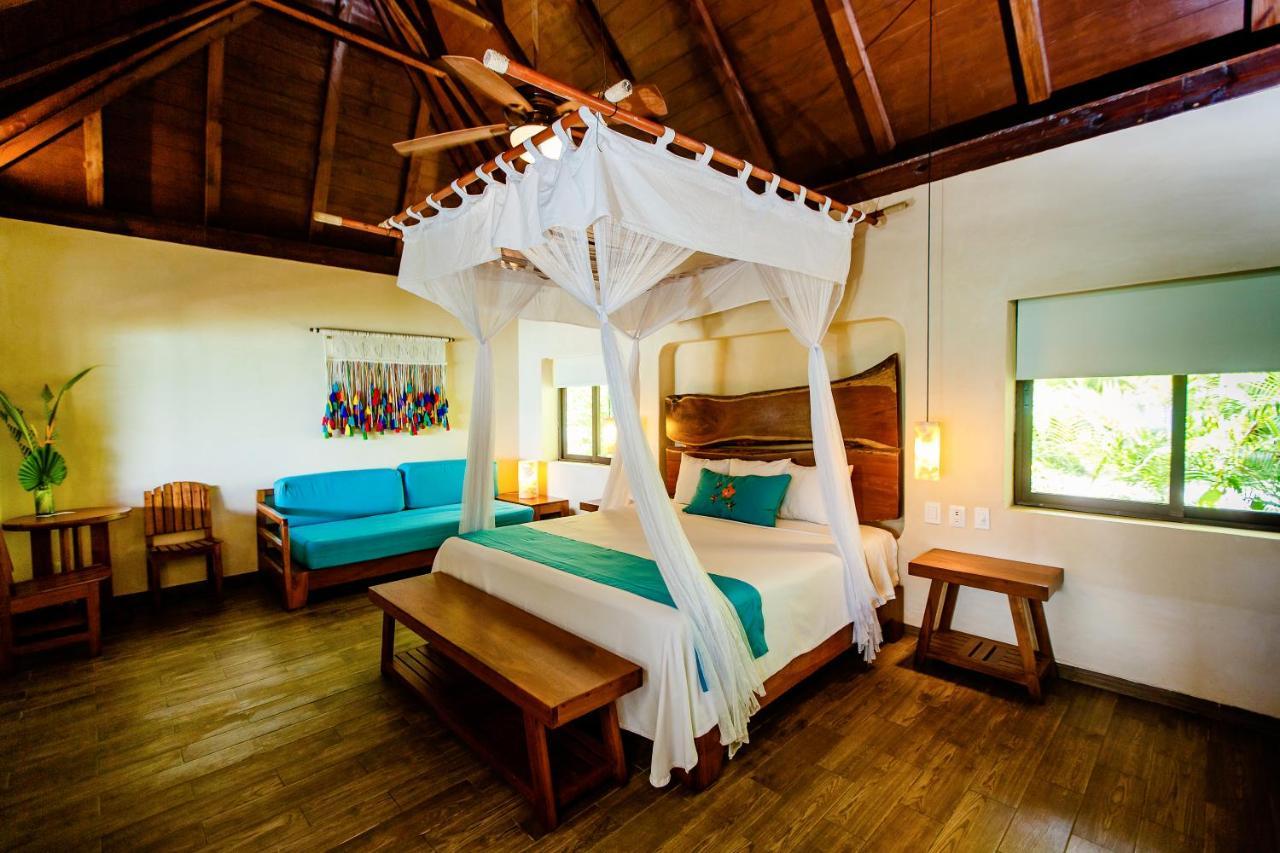 Hotel Rancho Encantado Bacalar Bagian luar foto