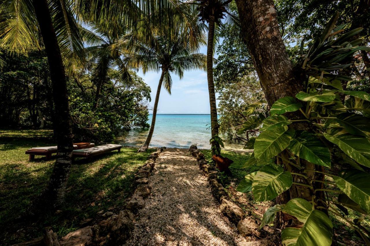 Hotel Rancho Encantado Bacalar Bagian luar foto