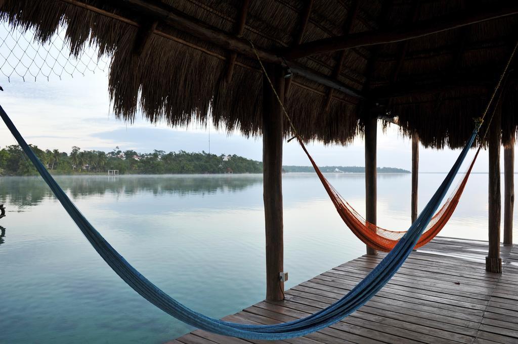 Hotel Rancho Encantado Bacalar Bagian luar foto